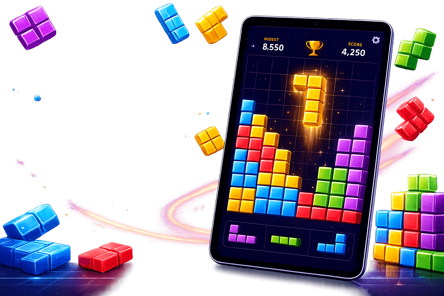Block Puzzle Offline Jewel gameplay screenshot